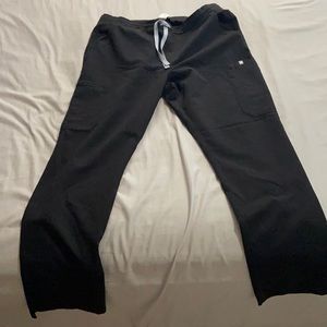 Figs Black Yola Skinny Scrub Pants Large